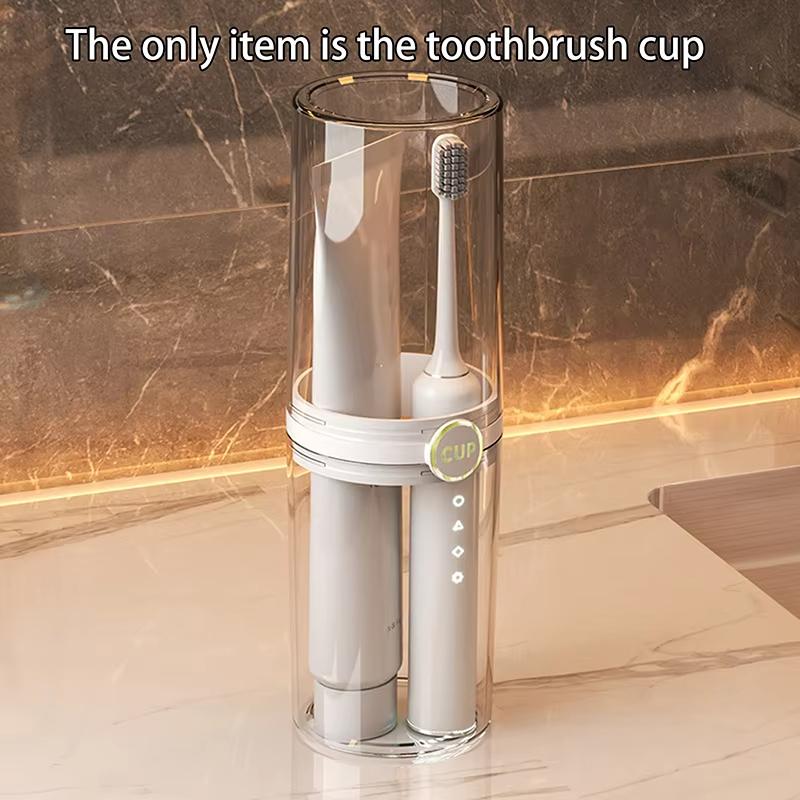1PCS Only Cup Portable Toothbrush Dustproof Cup Bathroom Toothpaste Storage Case Box Organizer Travel Toiletries Storage Cup