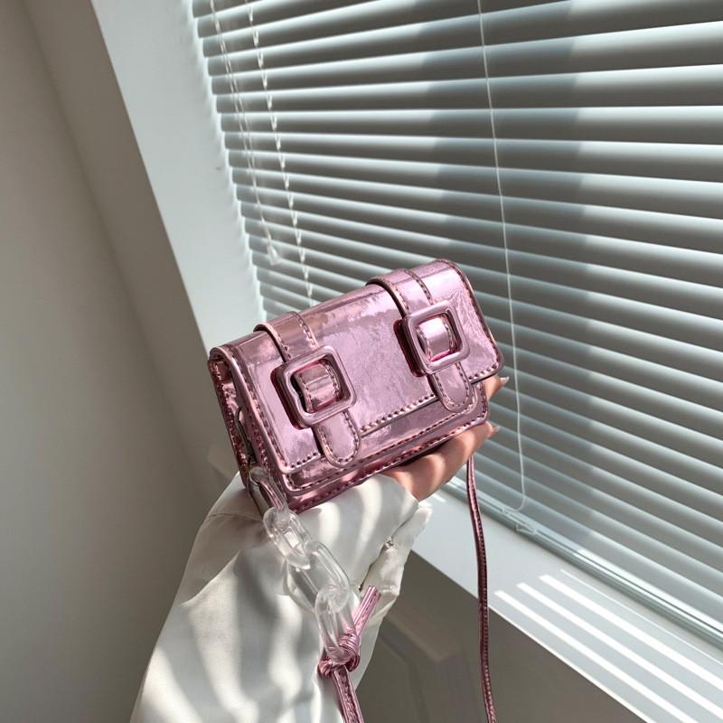 Urban Chic Mini-Schultertasche PU-Material Kastenform Magnetverschluss Kameratasche Stilvoll Für den täglichen Gebrauch