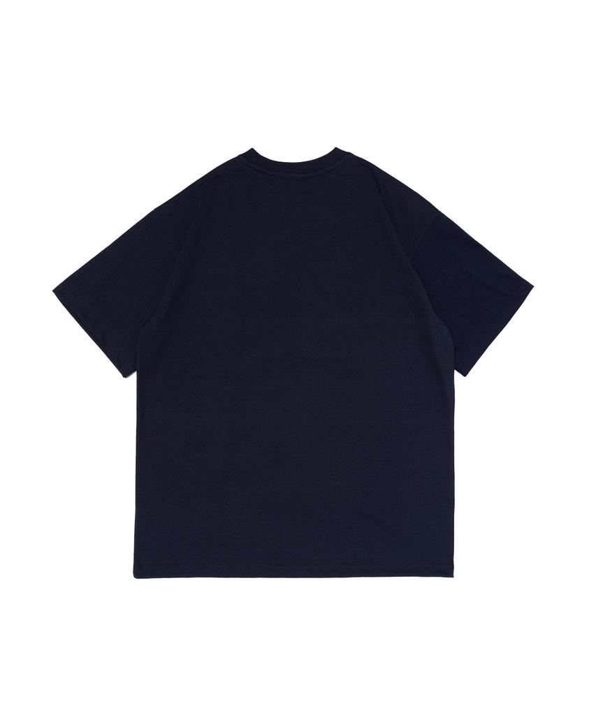 Wogseuaenko Upstream Fishing Short Sleeve T-Shirt (Navy)