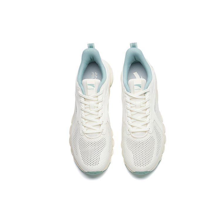 Anta Cushioning Slip Resistant Abrasion Resistant Breathable Low Top Running Shoes Men's White 112225581-1