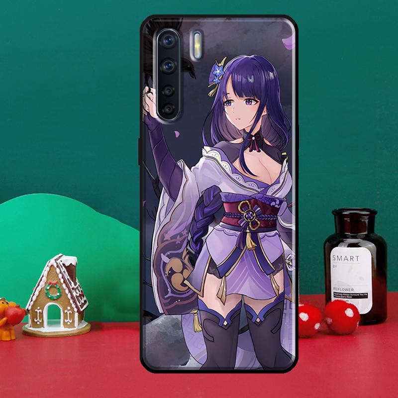 Genshin Impact Raiden Shogun Baal OPPO A15 A83 A91 A93 A1K A3S A5S A52 A72 A54 A74 A94 A31 A5 A9 A53S 2020 Telefon tok