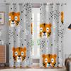 Cartoon Bear Print Drapes for Childrens Room Decorative Curtains Suitable for Bed Room Living Area Study Window 2 PCs