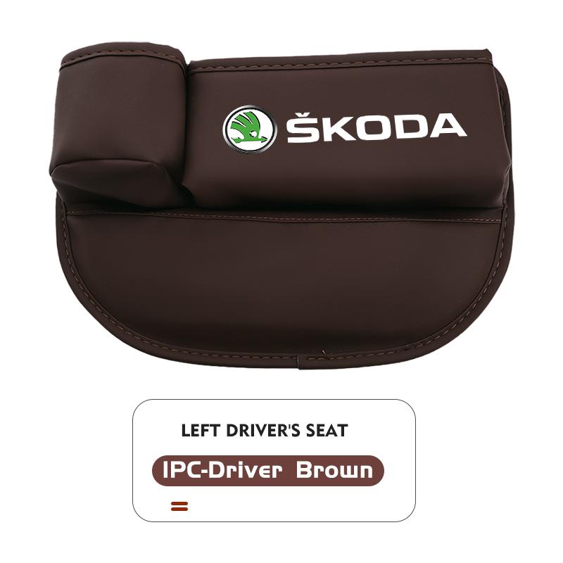 Rjhwp8 Car Front Seat Crevice Storage Box Pocket Cup Key Phone Holder Accessories For Skoda Octavia Superb RAPID FABIA KAMIQ KAROQ
