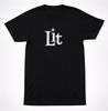 Lit Star Logo Shirt - 90s Alternative Rock Minimal Black Tee