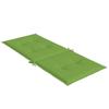High back Chair Cushions 6 pcs Melange Green 120x50x4 cm Fabric