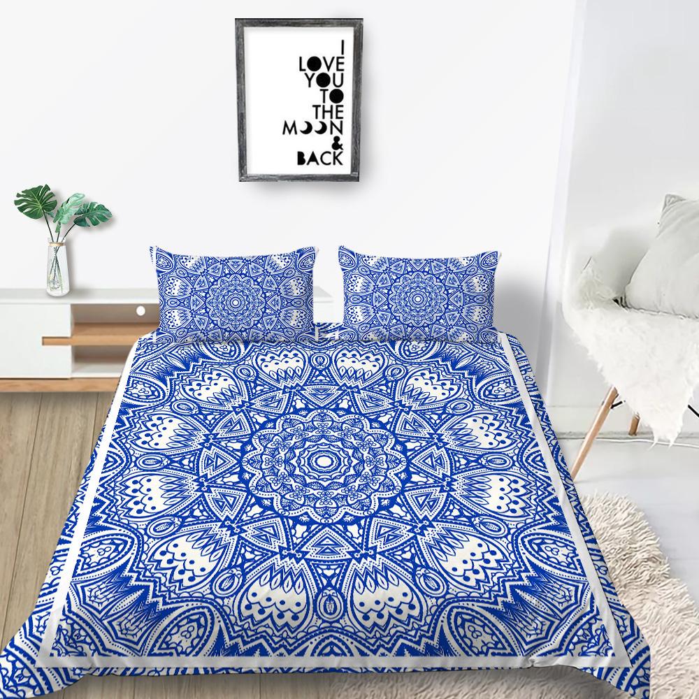 Heet Verkocht Boheemse Stijl Dekbedovertrek Uniek Ontwerp Zacht Huis Bedspreien Microvezel Kinderen Volwassenen Zacht Beddengoed Overtrek Pak