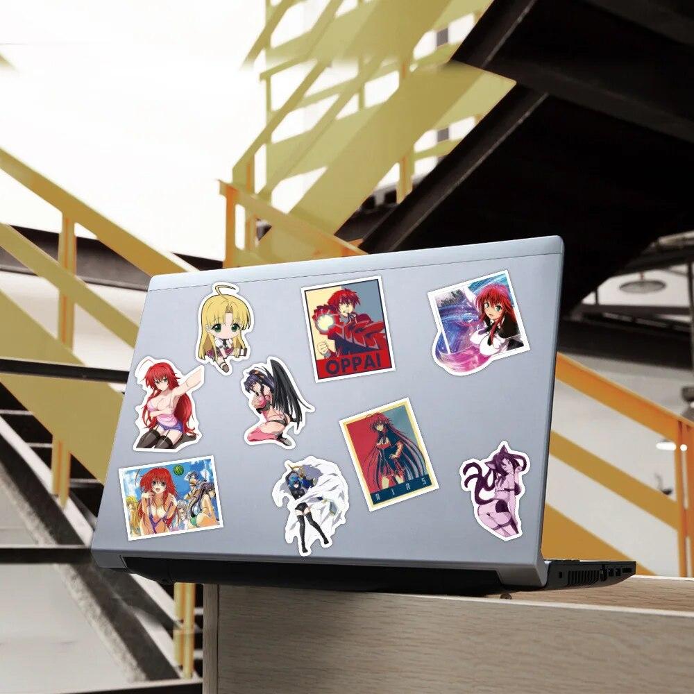 100 stk High School DXD Anime-klistremerker Sexy jenter PVC-grafitti-bilklistremerker for bærbar koffert Skateboard Bagasjedekal DIY-leketøy