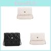 Black Pu Small Crossbody Bag With Chain Detailing For City Style And Outings