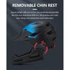 Eastinear 2023 Adult Bicycle Helmet Full Face Detachable Motorcycle Helmet Lightweight Protective Head Safety One-piece Molding