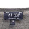 Armani Jeans Long Sleeve Layered One Piece 46 Gray Women Used