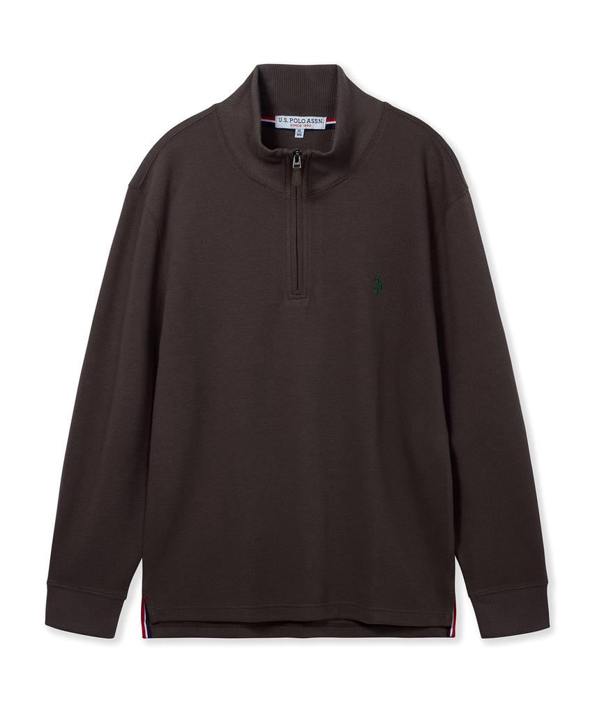 USPOLOASSN French Lip Half Neck_Brown