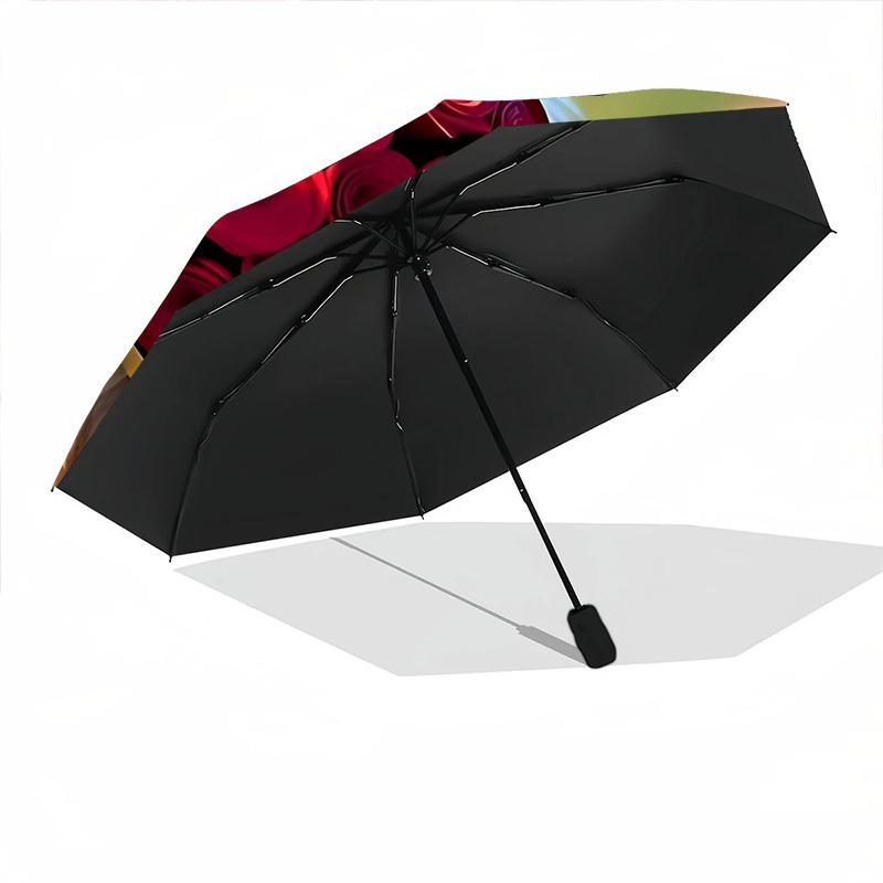 1PC Puppy Love Automatic Open/close, All-Season Portable Folding Umbrella for Women & Men Yy250919147