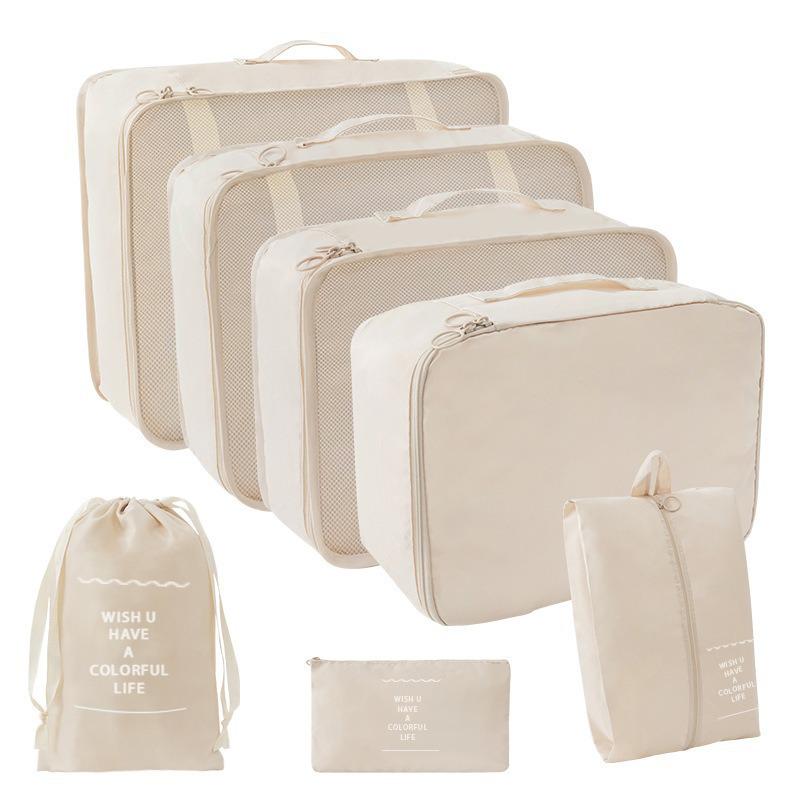 Ensemble Organisateur de Vêtements 7 Pièces pour Voyage et Déplacement Professionnel: Valise & Sacs de Rangement pour Sous-vêtements