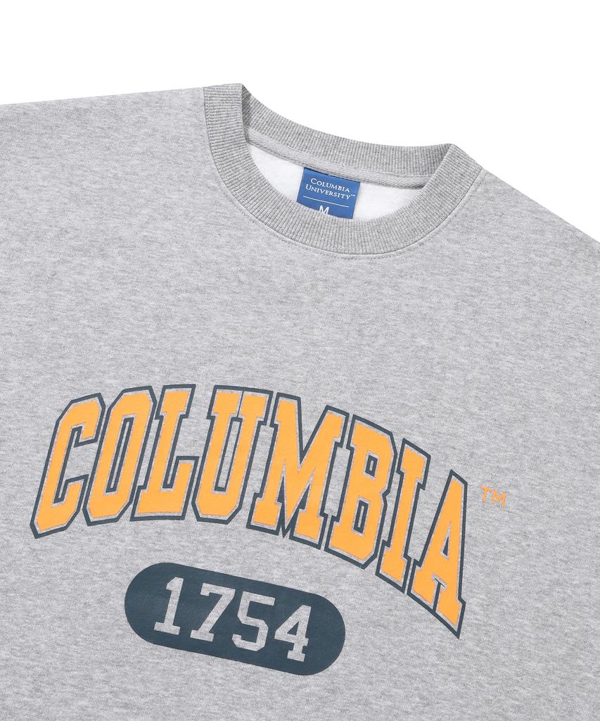 COLUMBIA UNIVERSITY 1754 Arch Logo Fleece Sweatshirts M Grey