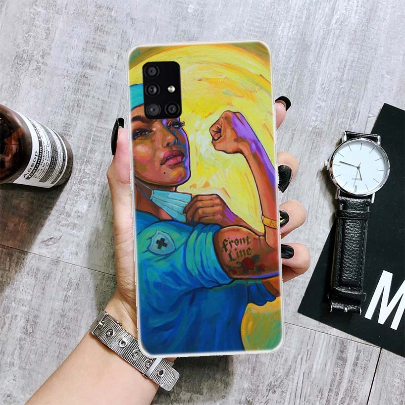 Funny Medicine Nurse Doctor Phone Case For Samsung Galaxy A52 A32 A22 A12 A02S A50S A30S A51 A31 AA71 Note 20 Ultra 10 S10 Plus