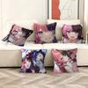 Housse de coussin Anime Tachibana Hinano Housse de coussin jeté de voiture pour canapé voiture Cadeau de Noël 40x40cm 45x45cm