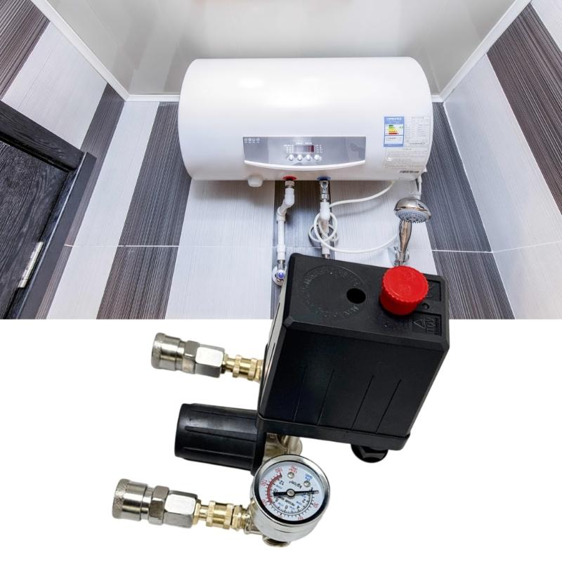 High Efficiency Air Compressor Switches Auto Load Unload Function 90-120PSI Pressure Switches Manifold Regulator