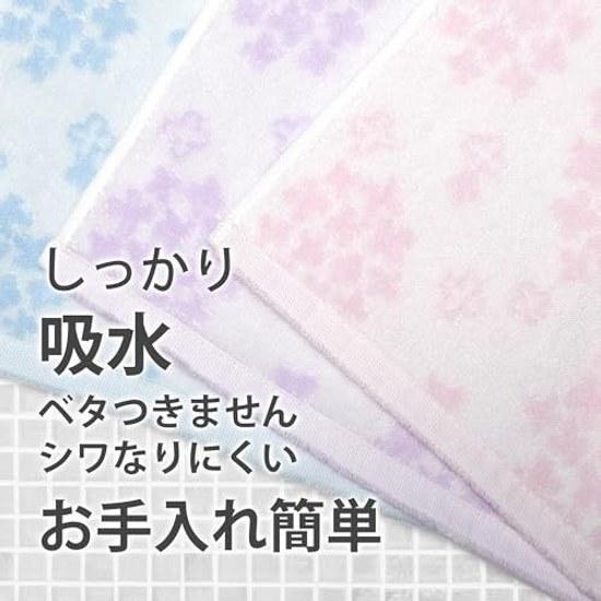 Imabari Towel Certified Handkerchief 2525cm Toshin Hydrangea Made Japan 100 Cotton Women Set 3