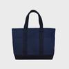 Primo Canvas Tote Bag (Navy/Black)