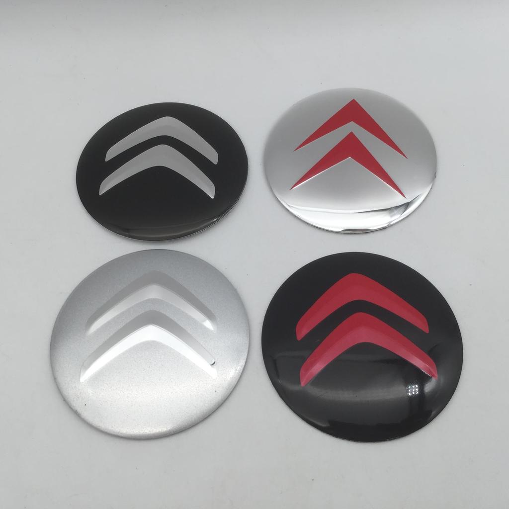 ACV4 4τμχ 3D 56mm 60mm 65mm Για Citroen C2 C4 C5 Σήμα Αυτοκινήτου Κάλυμμα Κέντρου Τροχού Σήματα καλύμματα αυτοκόλλητο Αυτοκόλλητα Αξεσουάρ Styling