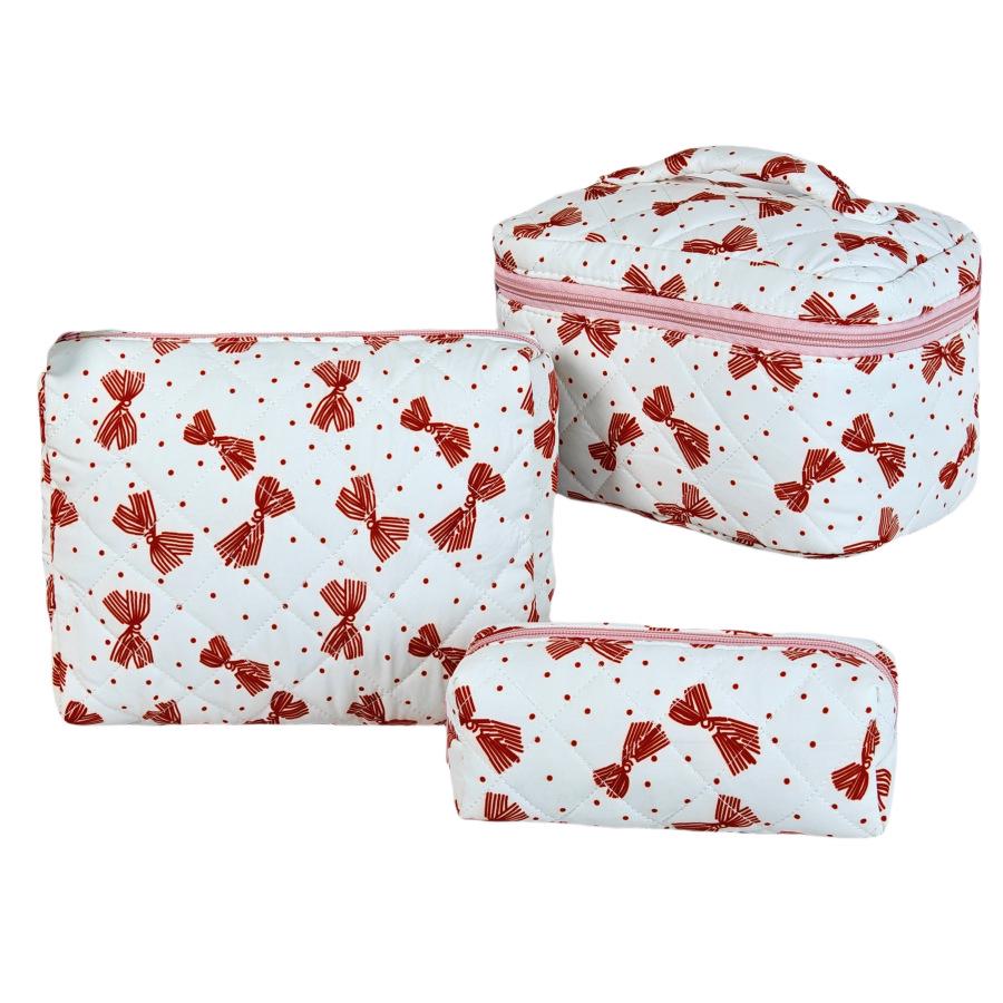 Lightweight Printed Travel Makeup Bag - Large Capacity Coin Purse & Brush Storage