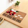 Door Mat Letter Print Wear Resistant Soft Useful Bedroom Living Room Christmas Welcome Mat for Dorm