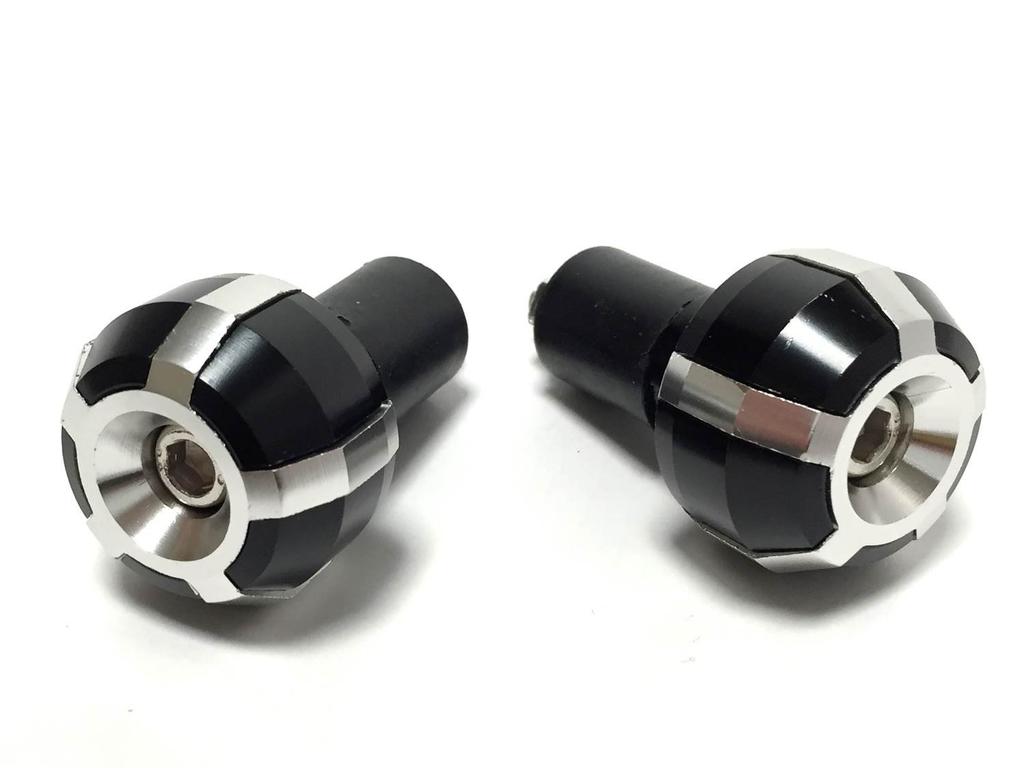 Nakira 429 Grip Bar End for Motorcycles (Silver)