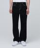Contrast Stitch Regular Fit Denim Pants [Black]