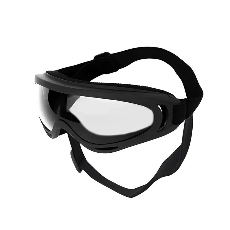 Haustier-Sonnenbrille Verstellbar Anti-UV-Blendung Winddicht Sonnenbrille für Hunde Outdoor Wandern Laufen Strand Alle Rassen Augenschutz Schwarz