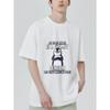 Crewneck T Shirt Black Grumpy Penguin with Text My Spirit Animal Is A Grumpy Penguin Who Slaps Annoying People Casual Wear for Men and Women