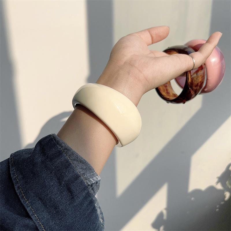 Colorful Geometric Resin Macaron Bracelet for Girls
