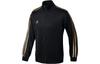 Casual Stand Collar Stripe Jacket Black TR30J1-BG