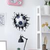 Mur Cassé Football Chambre Salon Entrée Embellissement Maison Décoration Autocollants Muraux