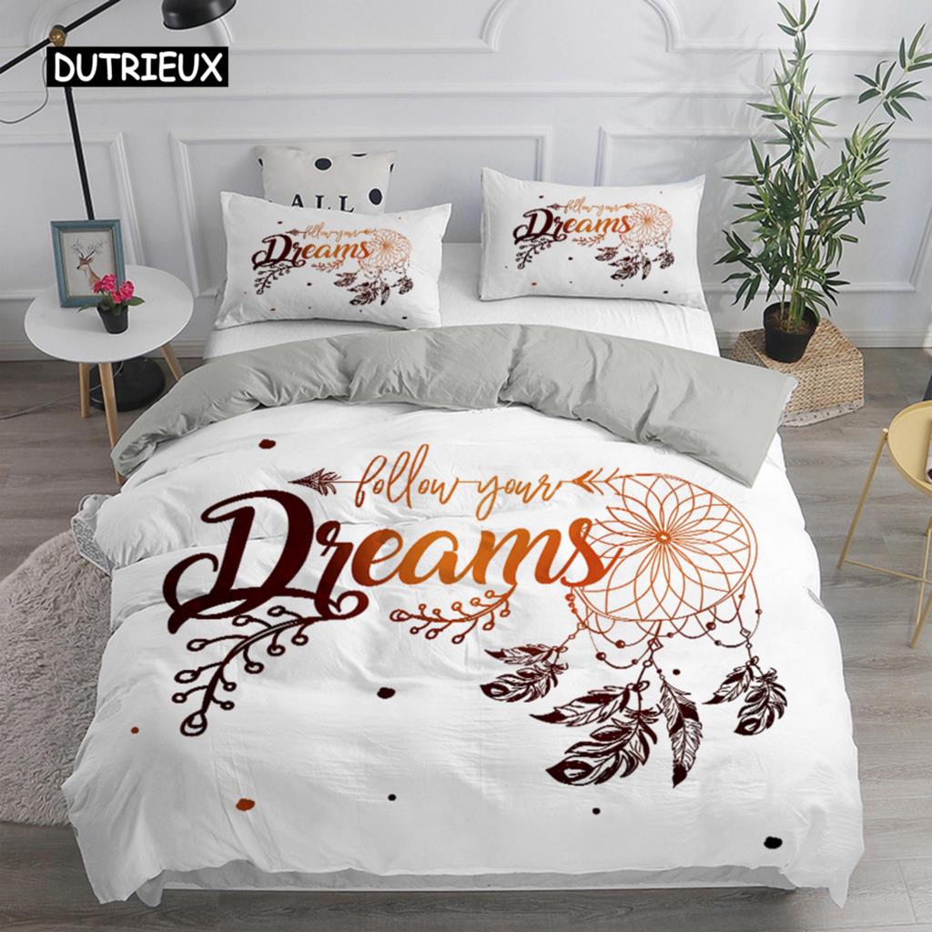 Ensemble de lit attrape-rêves Style bohème élégant Housse de couette Taille Queen 240x220 Housse de couette ethnique Taille Twin Taille Full Size Taille King Couette Housse de lit