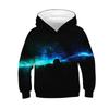 Autumn Children's Hoodies Galaxy Print Nebula Kids Loose Coat Junior Teen Child Tops Pullover Boy Girl Hooded
