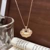 Douyin Popular New Chinese Brushed Auspicious Cloud Lock Pendant Necklace Advanced Design Sense of National Tide Collarbone Chain