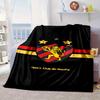 Fußballverein Wappen Löwe Decke Flanelldecke für Bett, Sofa, Camping, Wandern, Picknick Zubehör, Geschenk für Familie Fanartikel
