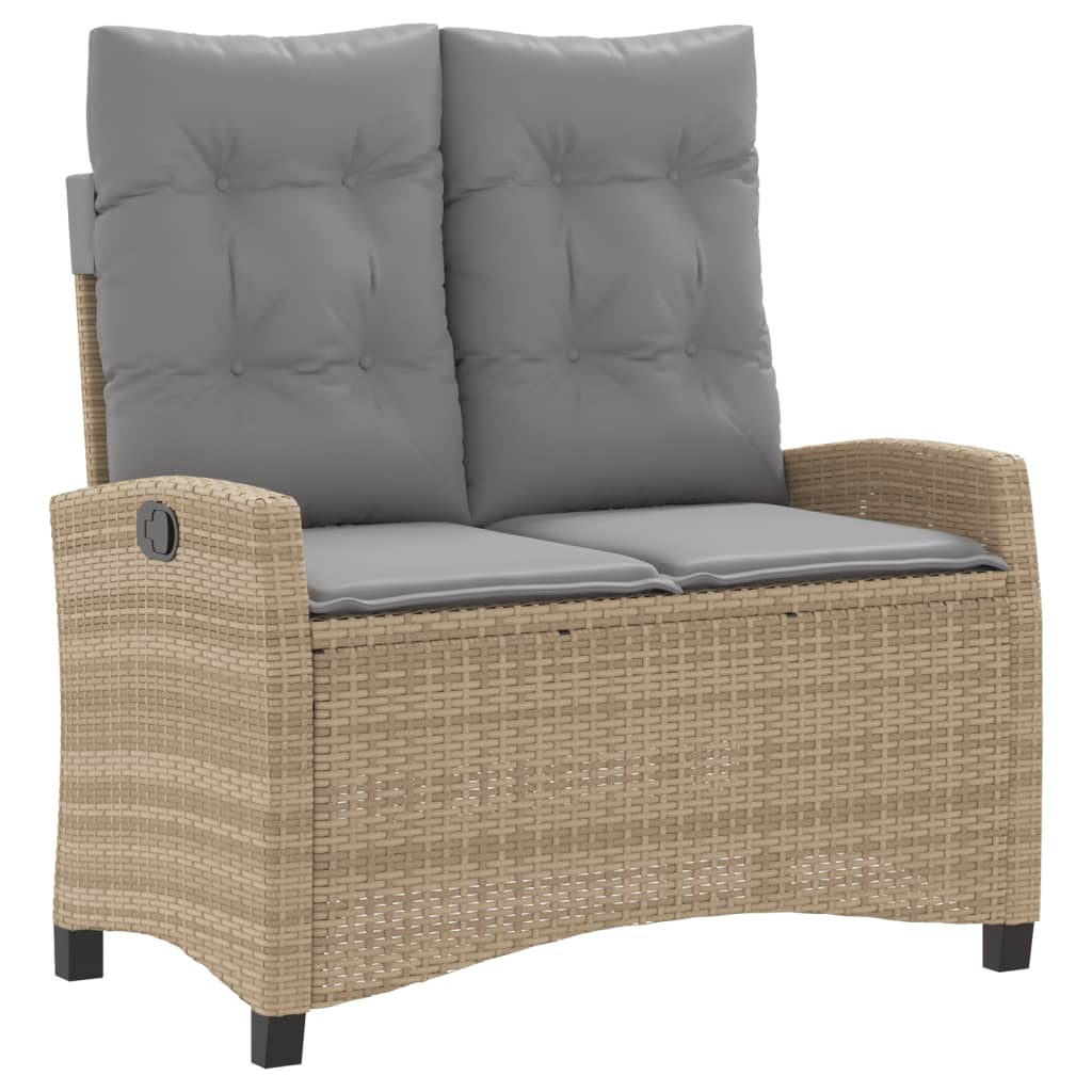 Vidaxl 4-Cz. Garden Furniture Set With Cushions, Beige, Poly Rattan