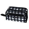 Hannah Hula Travel Square PouchGingham Black CSQP-GBK