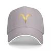Aries Zodiac Sign In GoldCap Baseball Cap Designer Hat Big Size Hat Sunhat Men's Hats Women's