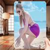 Mfoever Tin Sign HD Metal Tin Sign Tattooed Girl In Purple Beach Outfit Summer Seaside Scenery Wall Art Poster for Home Decor