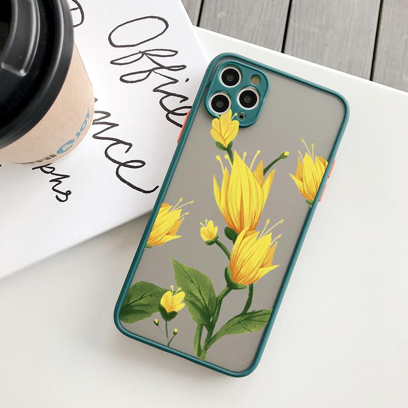 Blume Sonnenblume Chrysantheme Handyhülle Für iPhone 16 15 12 11 13 14 Pro Max XS XR X 15 14 7 8 Plus SE2 Stoßfeste Rückabdeckung