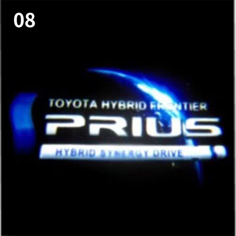 For Toyota Prius N2PCS Car LED Welcome Lamp with Toyota Logo Door Ghost Shadow Light Laser Projector for Toyota PRADO Camry Corolla Rav4 Prius