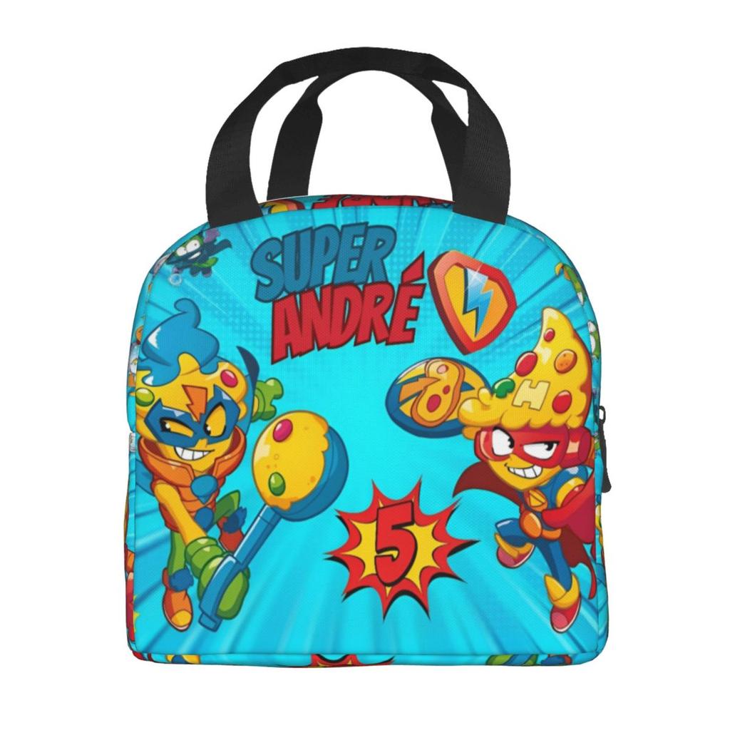 Super Zings Insulated Lunch Bag for Men Women Funny Superzings Storage Food Box Portable Cooler Thermal Lunch Boxes For School