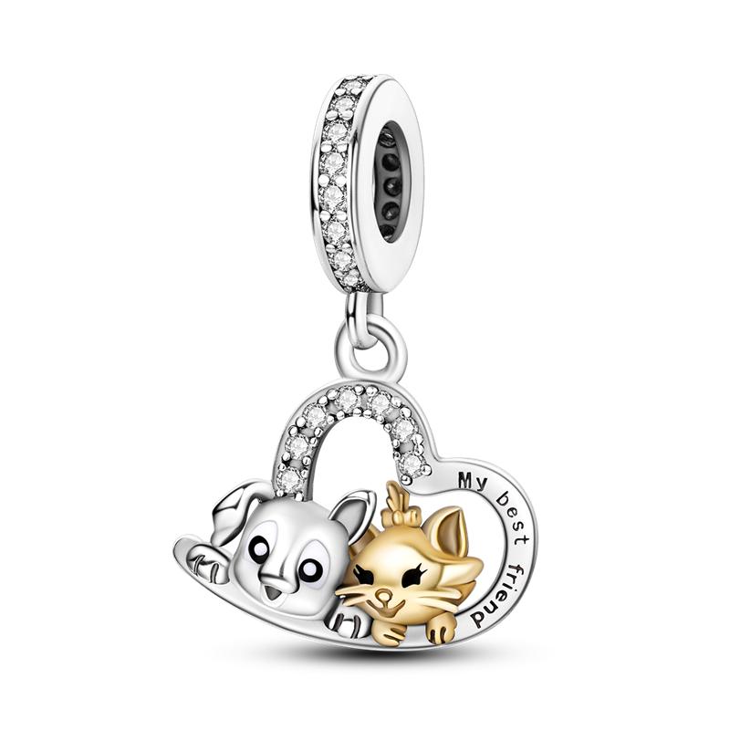 Copper Colorful Luminous Charms Bead Shell Turtle Butterfly Star Dangle Accessories Bracelets Diy Jewelry Marking
