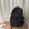 Women's Bow Embroidered Schoolbag Large Capacity Backpack
