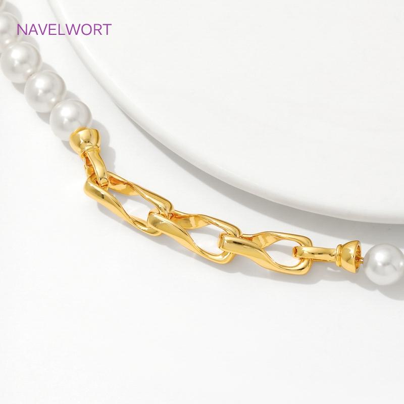 18K Gold Plated Brass Connectors Clasps,Fasteners For Bracelet Accessories,Clasp For Jewelry,DIY Necklace Making Supplies