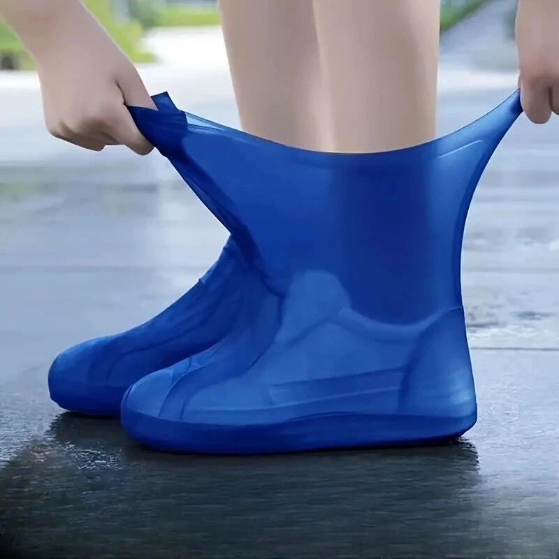 Reusable Rain Boots Waterproof Shoes Covers Rubber Rain Boot Covers for Outdoor