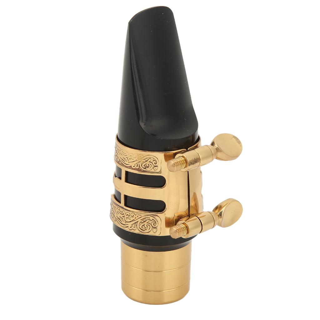 Alto Sax Mouthpiece Kit with Cap Ligature Metal Brass Saxophone Accessories for Professionals Beginners