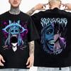 Men‘s Clothes 3D Printed Korean Comics Solo Leveling Round Neck Y2k Trend T-shirt Leisure and Summer Street Short-sleeved Moto